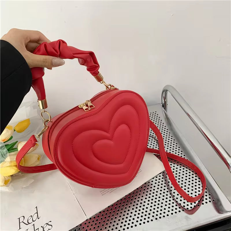 Y2K Heart Mini Crossbody Bag