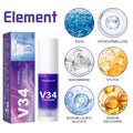 V34 Teeth Whitening Toothpaste 30Ml Intensive Stain Remover for Yellow Teeth Plaque Removalfresh Breath Oral Care Gum Protection