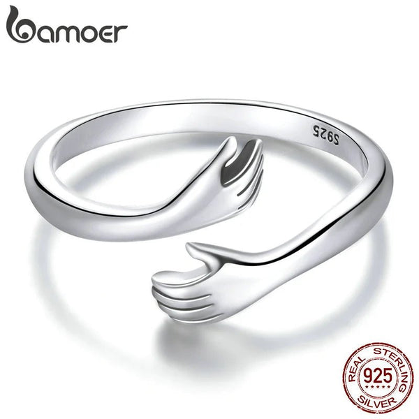 Sterling Silver Hug Ring