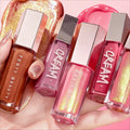 Fashion  Lip Glaze Moisten Shine Glitter Lip Plumper  Liquid Lipstick Female Makeup Cosmetics